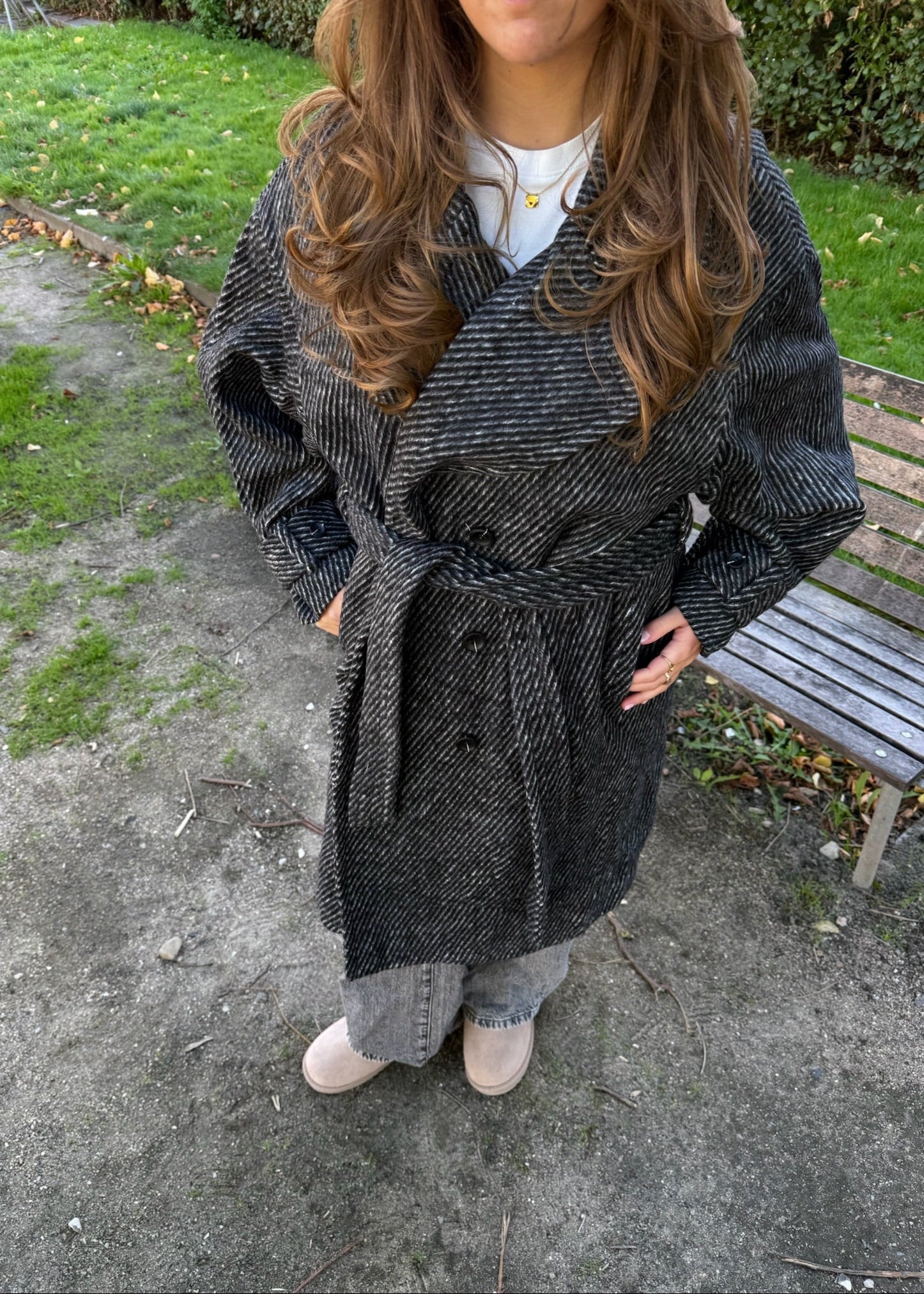 Frida Lang Coat - Sort - ByStenholt.dk