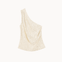Gia One Shoulder Paillet Top - Creme - ByStenholt.dk
