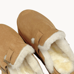 Hjemmesko med Pels Plateau - Camel - ByStenholt.dk