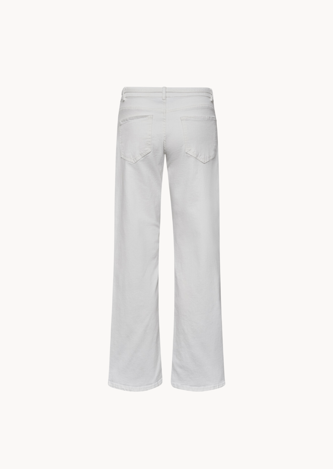 Jeans med bindebånd - Hvid - ByStenholt.dk