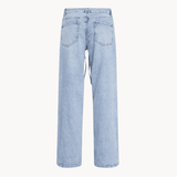 Jeans med bindebånd - Lyseblå - ByStenholt.dk