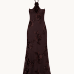 Josefine Maxi Kjole - Mørkebrun - ByStenholt.dk