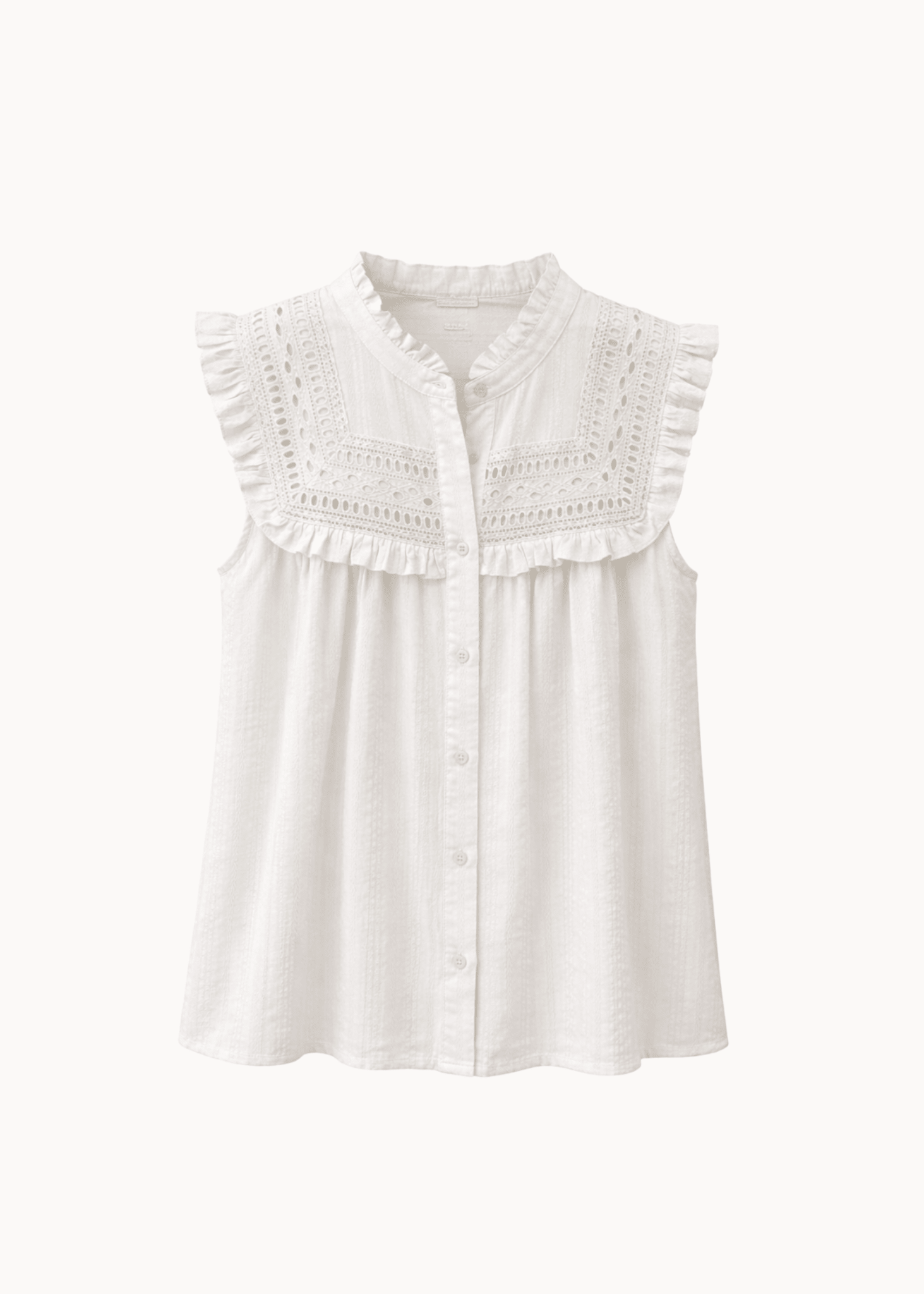 Laila Top - Hvid - ByStenholt.dk