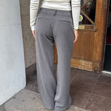 Lara Low Waist Habitbukser - Grå - ByStenholt.dk