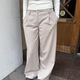 Lara Low Waist Habitbukser - Taupe - ByStenholt.dk