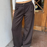 Lara Vide Habitbukser - Mørkebrun - ByStenholt.dk