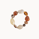 Laura Perlearmbånd - Brun - ByStenholt.dk