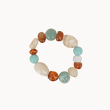 Laura Perlearmbånd - Turkis - ByStenholt.dk