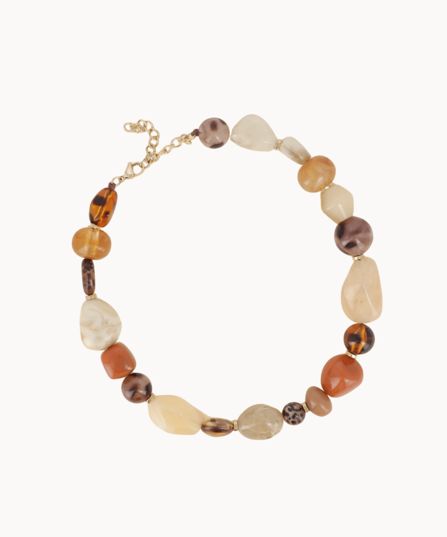 Laura Perlehalskæde - Brun - ByStenholt.dk