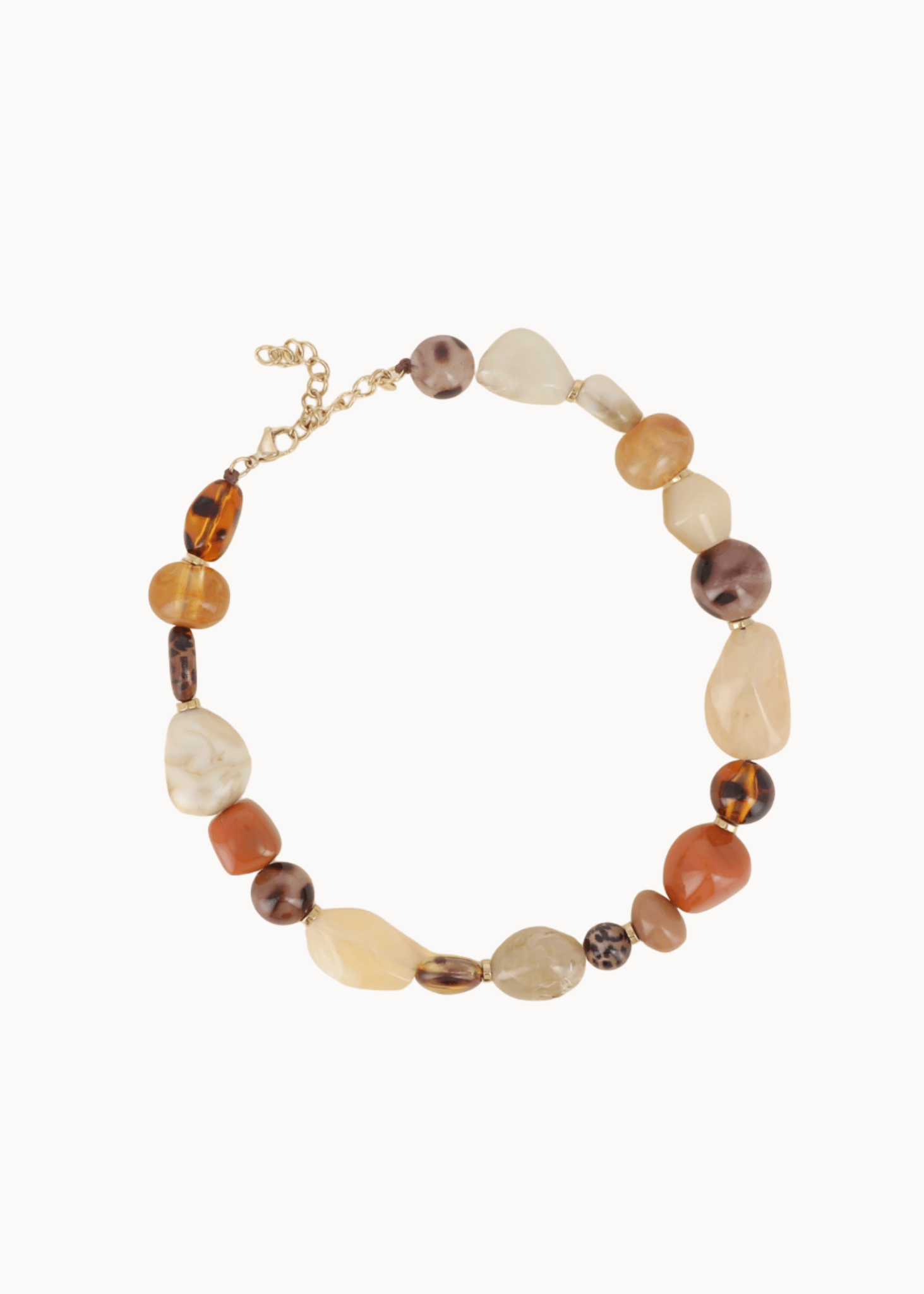 Laura Perlehalskæde - Brun - ByStenholt.dk