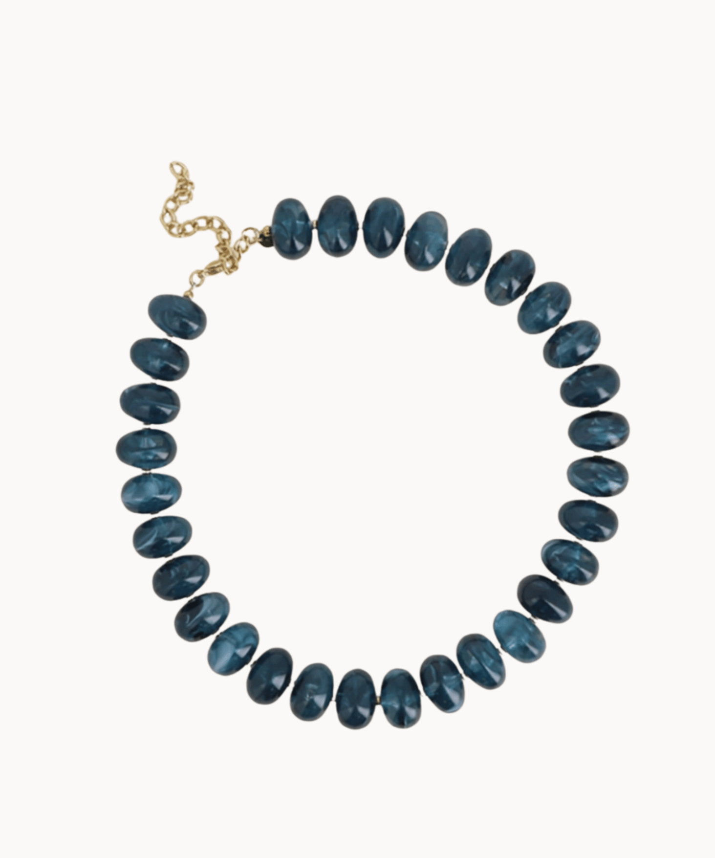 Leah Perlehalskæde - Blå - ByStenholt.dk