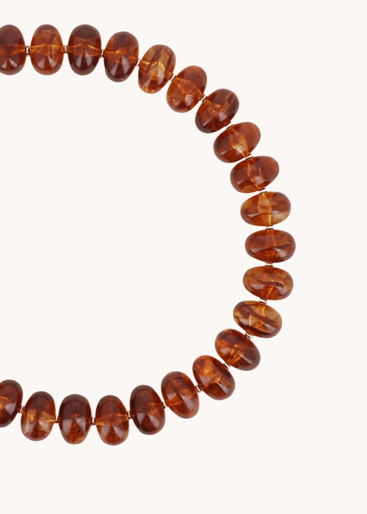 Leah Perlehalskæde - Orange - ByStenholt.dk