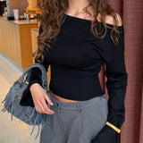 Liva Fitted Strik - Sort - ByStenholt.dk