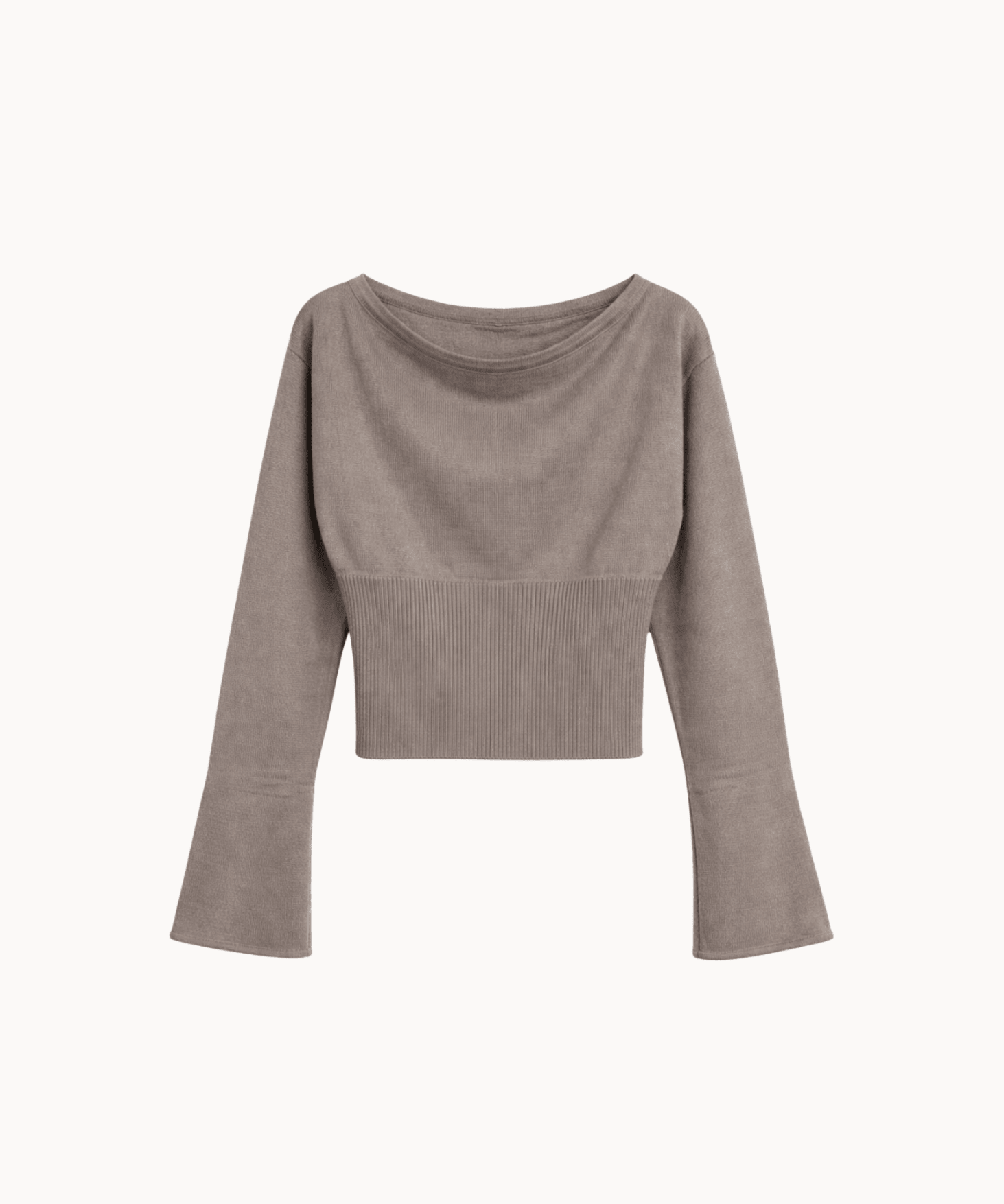 Liva Fitted Strik - Taupe - ByStenholt.dk