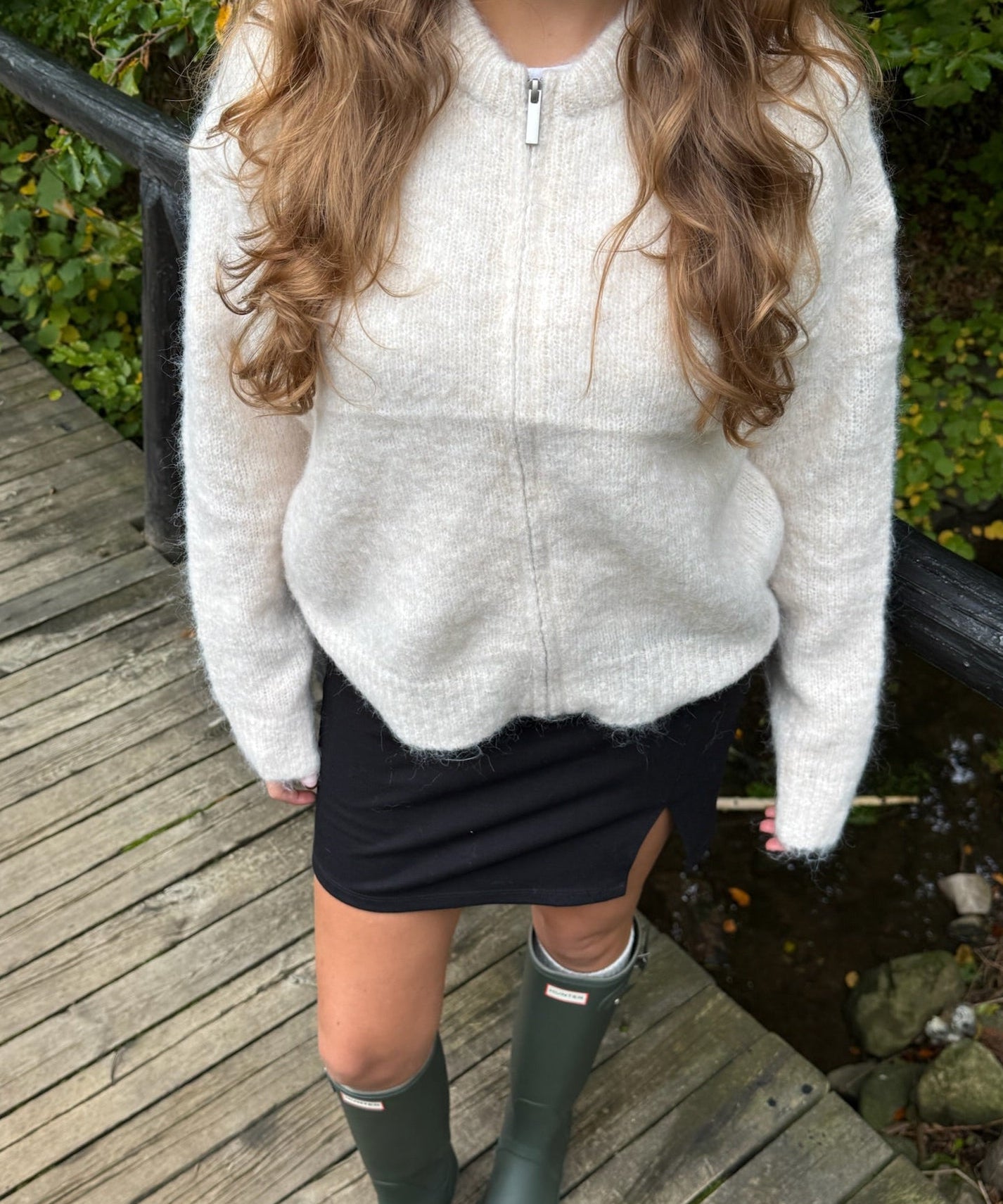 Liva Zip Cardigan - Beige - ByStenholt.dk