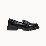 Loafers med Spænde - Sort