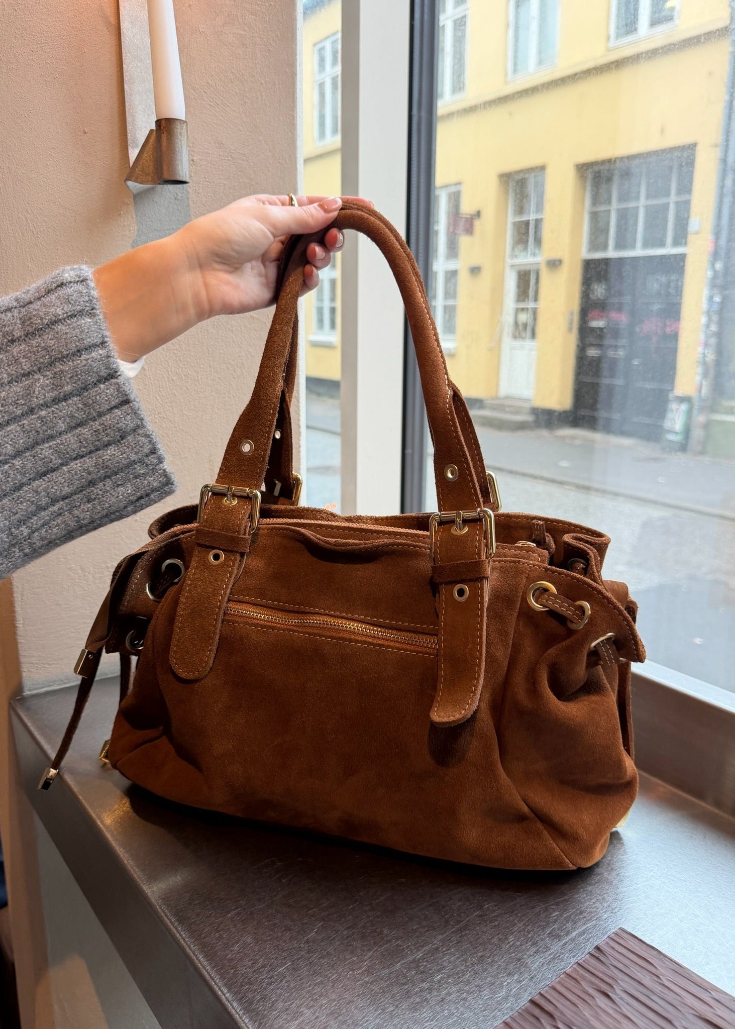 London Ruskind Taske - Camel - ByStenholt.dk