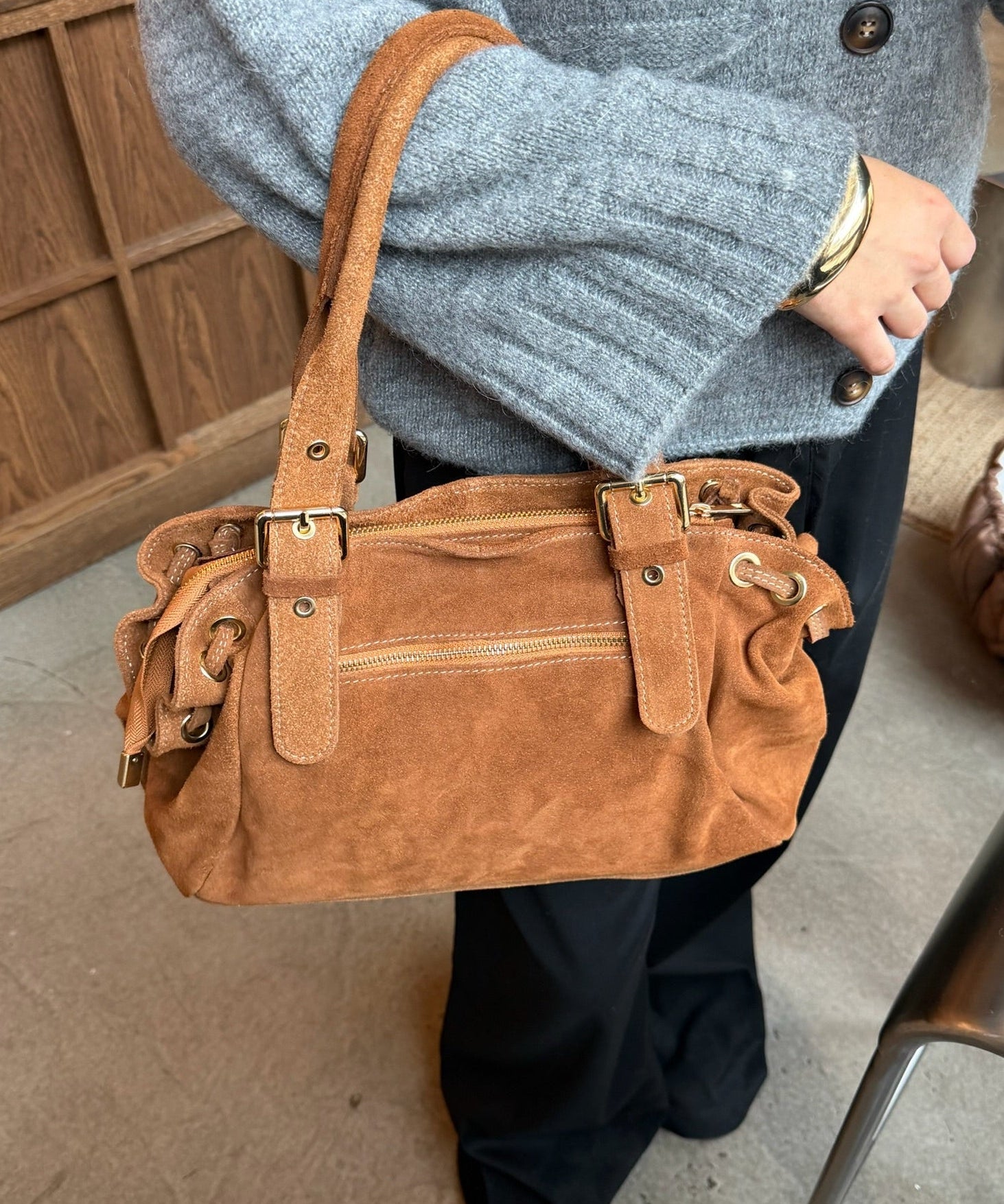 London Ruskind Taske - Camel - ByStenholt.dk