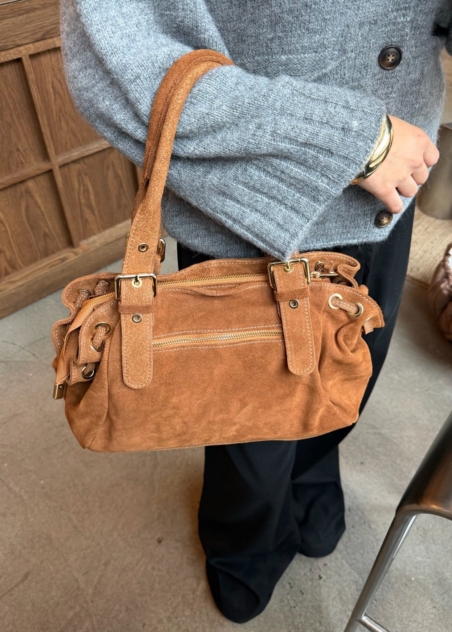 London Ruskind Taske - Camel - ByStenholt.dk