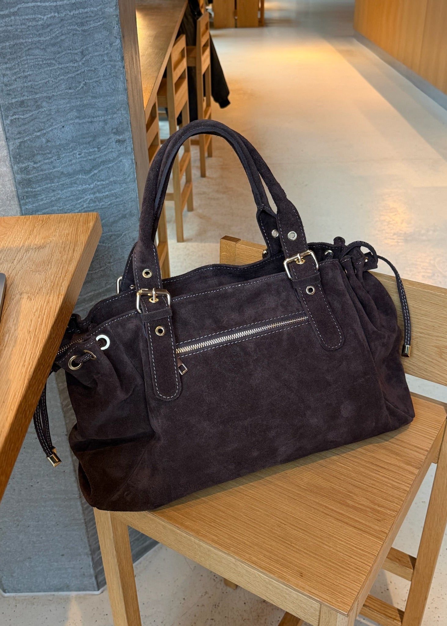 London Ruskind Taske - Mørkebrun - ByStenholt.dk