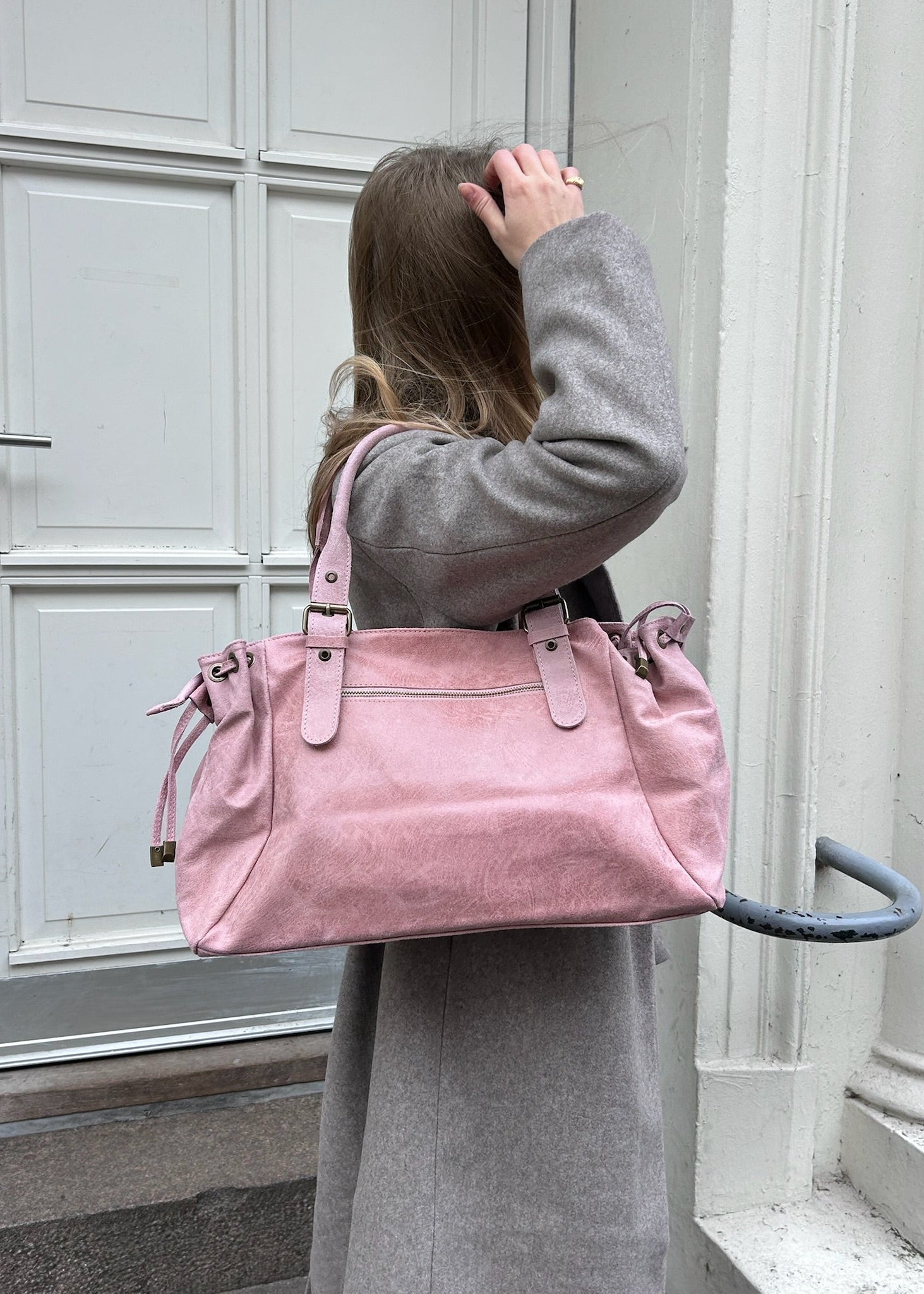 London Taske - Sart Lyserød - ByStenholt.dk
