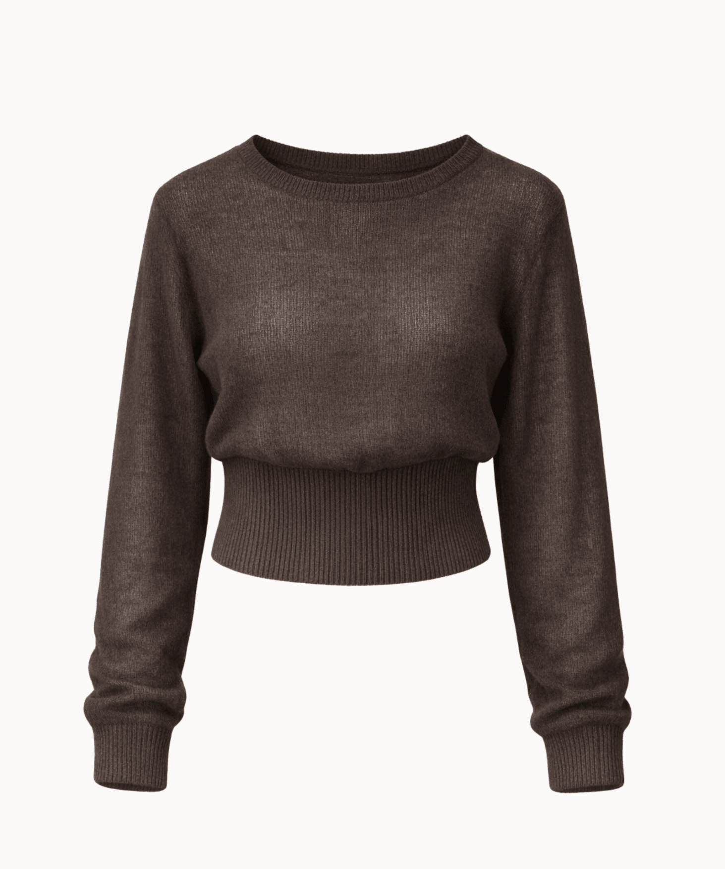 Loui figursyet Strik - Mørkebrun - ByStenholt.dk