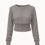 Loui figursyet Strik - Taupe - ByStenholt.dk