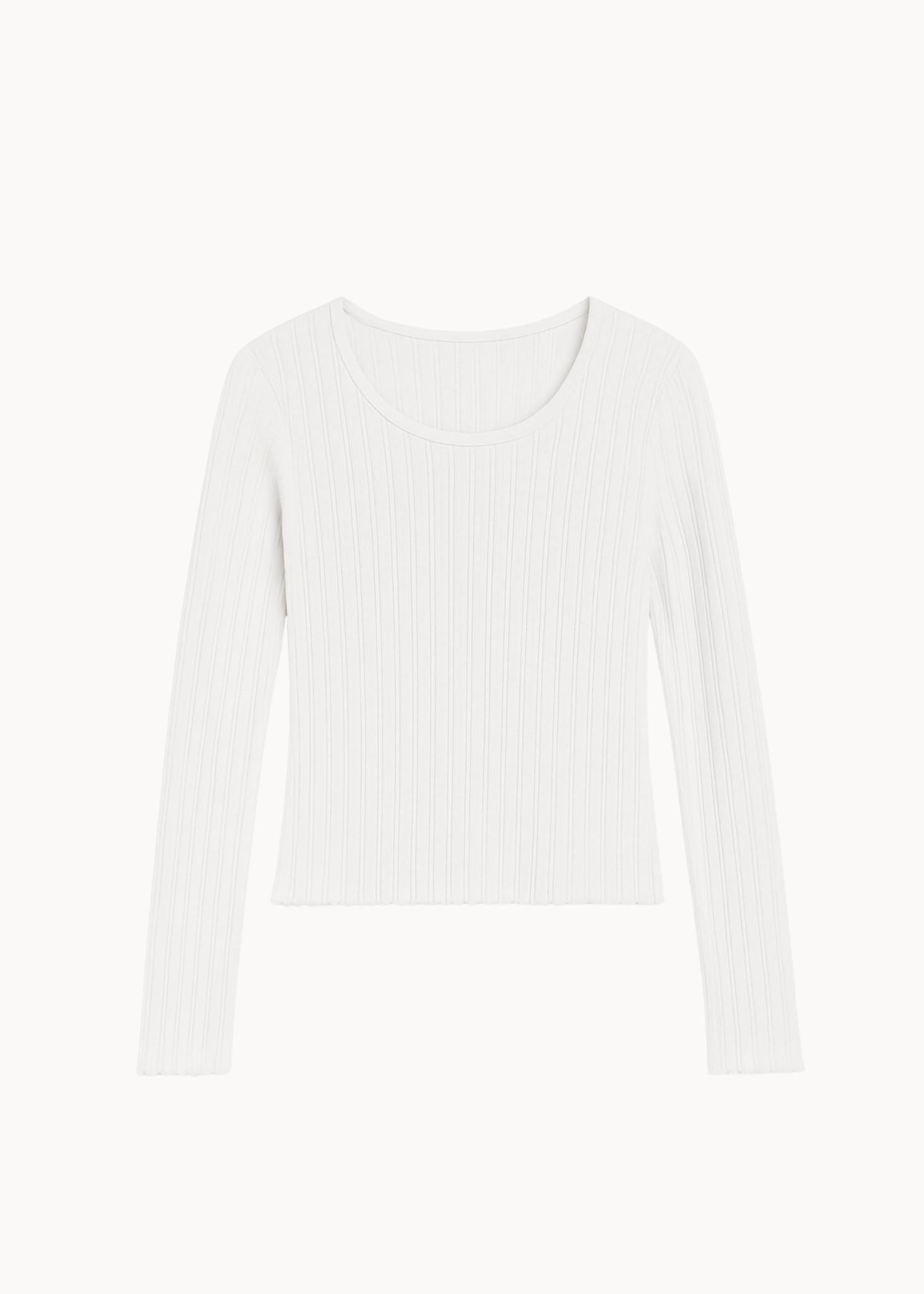 Loungewear Bluse i Pointelle - Hvid - ByStenholt.dk