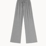 Loungewear Bukser i Pointelle - Grå - ByStenholt.dk