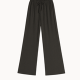 Loungewear Bukser i Pointelle - Mørkebrun - ByStenholt.dk