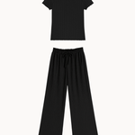 Loungewear T-shirt Sæt - Sort - ByStenholt.dk