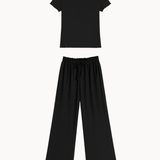 Loungewear T-shirt Sæt - Sort - ByStenholt.dk