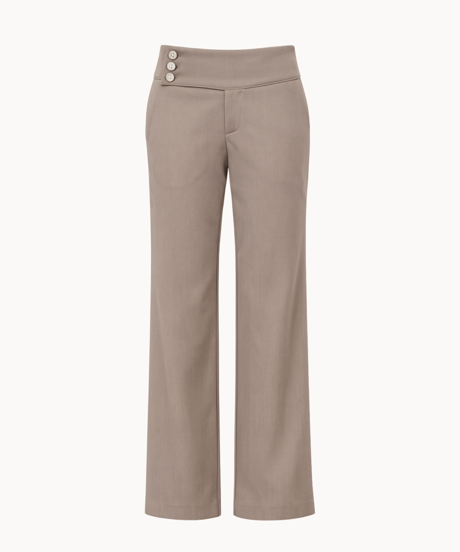 Low Waist Bukser - Taupe - ByStenholt.dk