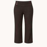 Low Waist Capribukser - Mørkebrun - ByStenholt.dk