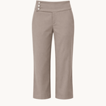 Low Waist Capribukser - Taupe - ByStenholt.dk