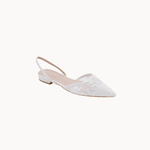 Luna Lace Slingback - Hvid - ByStenholt.dk