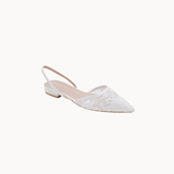 Luna Lace Slingback - Hvid - ByStenholt.dk