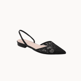Luna Lace Slingback - Sort - ByStenholt.dk