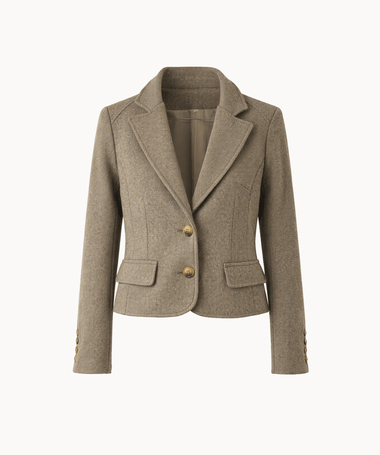 Mae Fitted Blazer - Beige - ByStenholt.dk