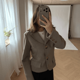 Mae Fitted Blazer - Beige - ByStenholt.dk