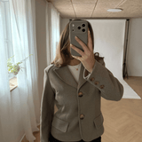 Mae Fitted Blazer - Beige - ByStenholt.dk