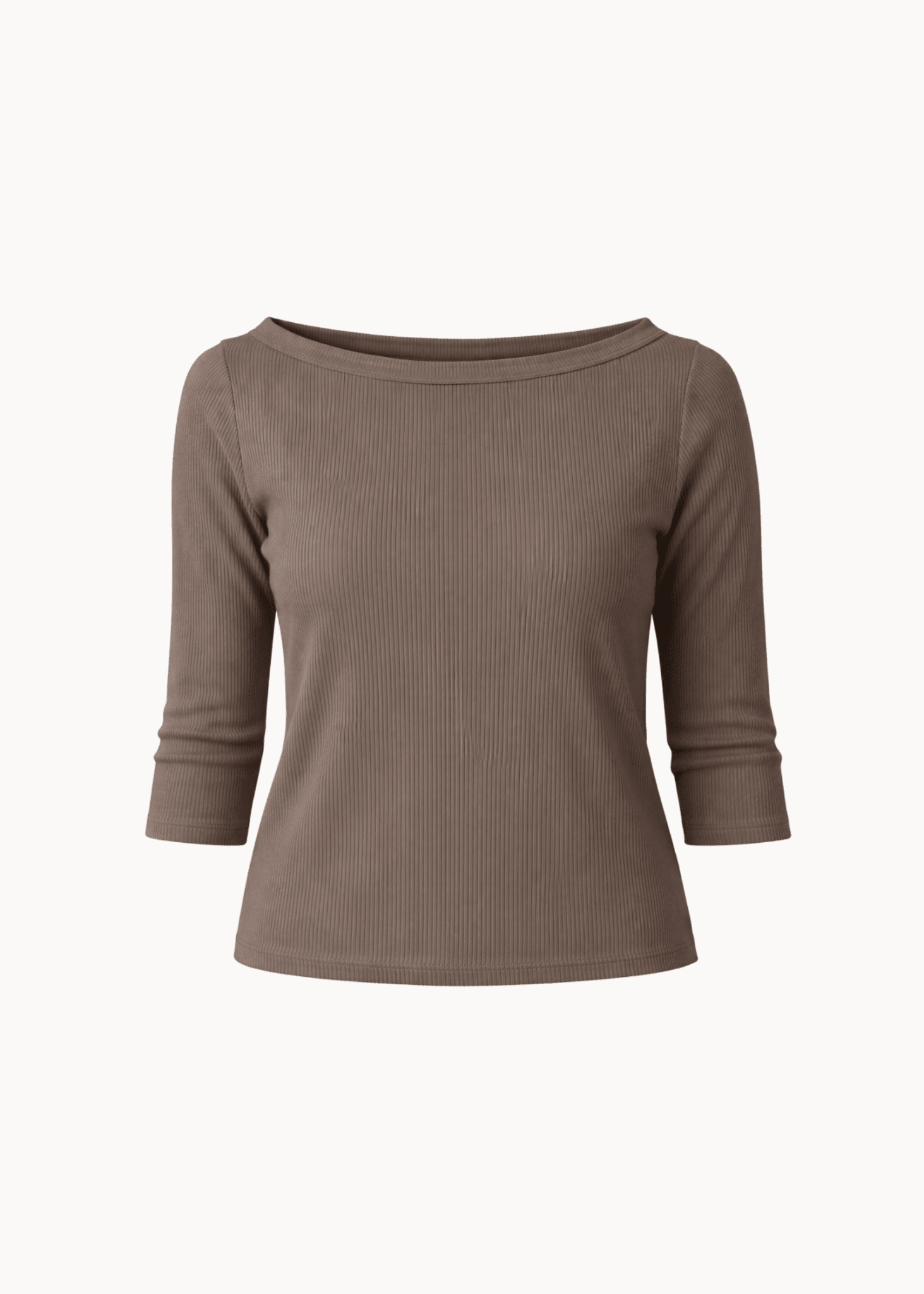 Marta 3/4 - ærmet Bluse - Brun - ByStenholt.dk