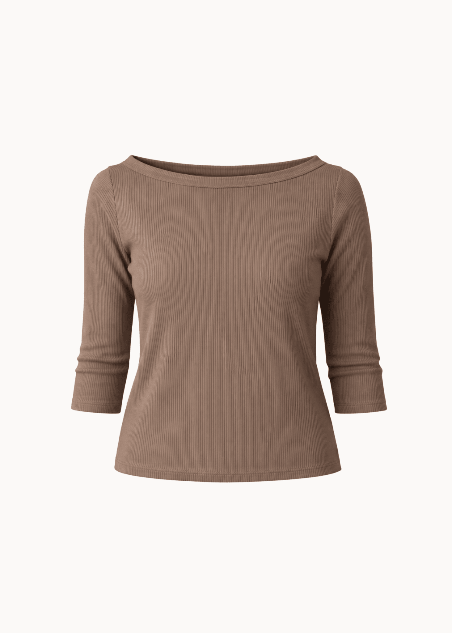 Marta 3/4 - ærmet Bluse - Brun - ByStenholt.dk