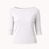 Marta 3/4 - ærmet Bluse - Hvid - ByStenholt.dk