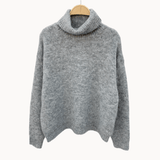Maya Turtleneck Strik – Grå - ByStenholt.dk