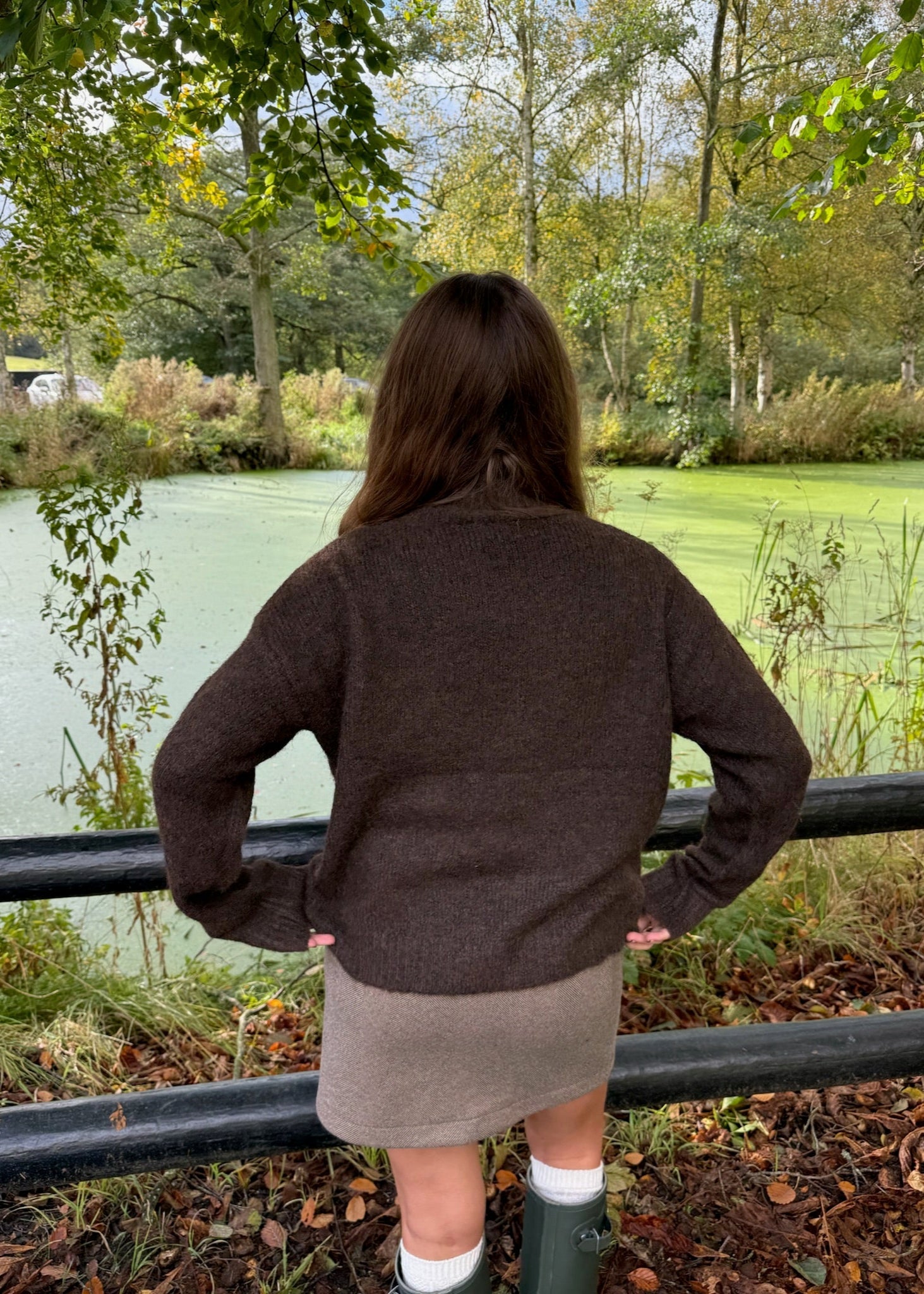 Maya Turtleneck Strik – Mørkebrun - ByStenholt.dk
