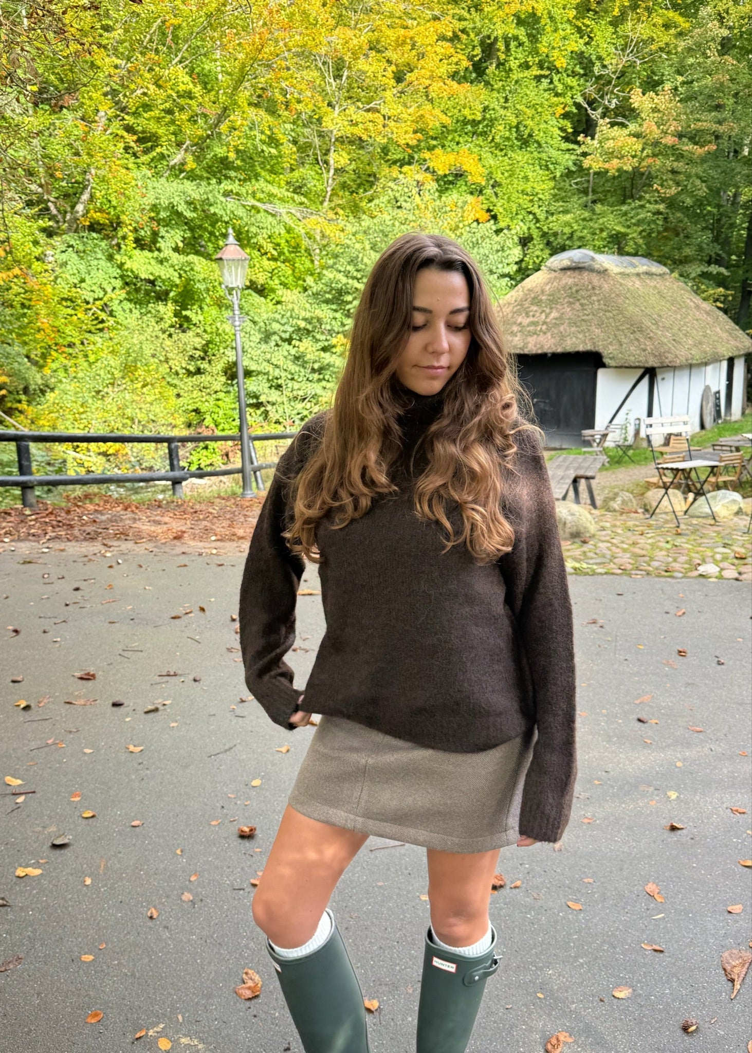 Maya Turtleneck Strik – Mørkebrun - ByStenholt.dk
