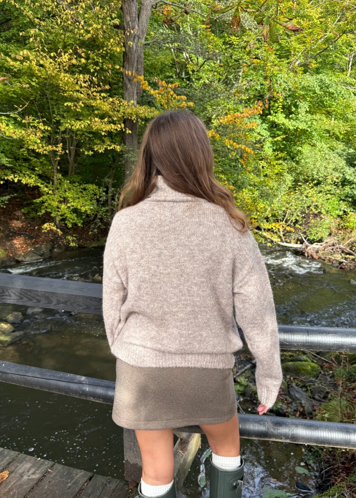 Maya Turtleneck Strik – Taupe - ByStenholt.dk