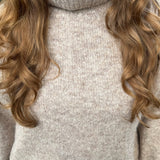 Maya Turtleneck Strik – Taupe - ByStenholt.dk