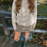 Maya Turtleneck Strik – Taupe - ByStenholt.dk